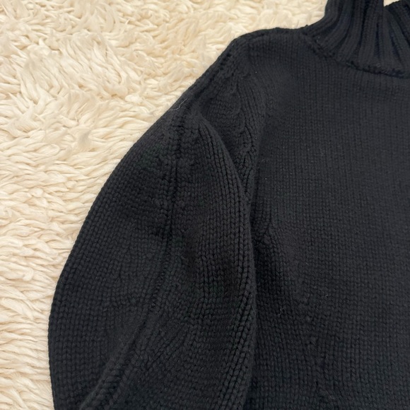 Zara Collection 100% Cashmere Turtleneck Sweater S Black NWT - Picture 8 of 9